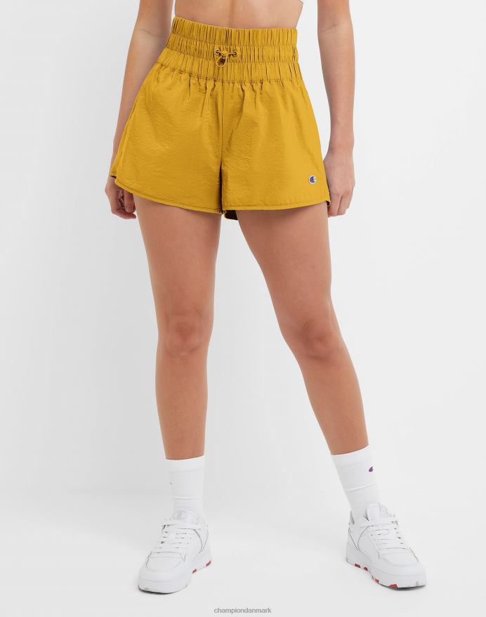 Champion vævede shorts c patch logo 2.5 V6J661418 solskive gul