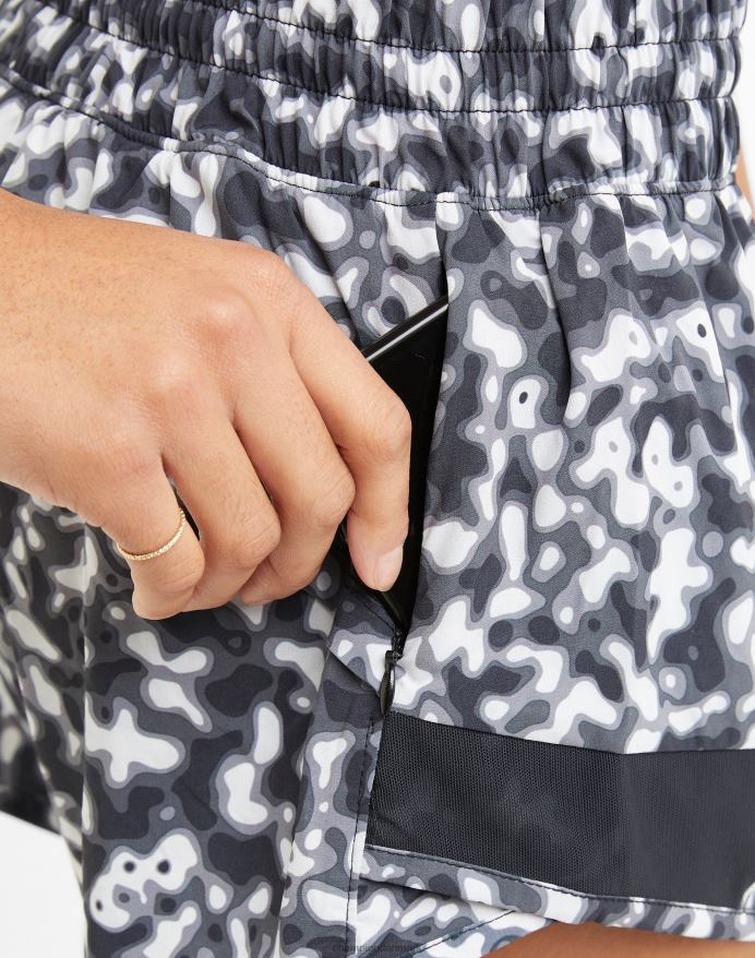 Champion vævede sportsshorts 4 V6J661422 plettet dyr camo neutral