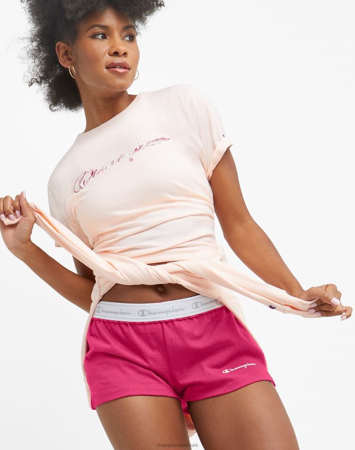 Champion øveshorts klassisk script 3.5 V6J661480 strawberry rouge
