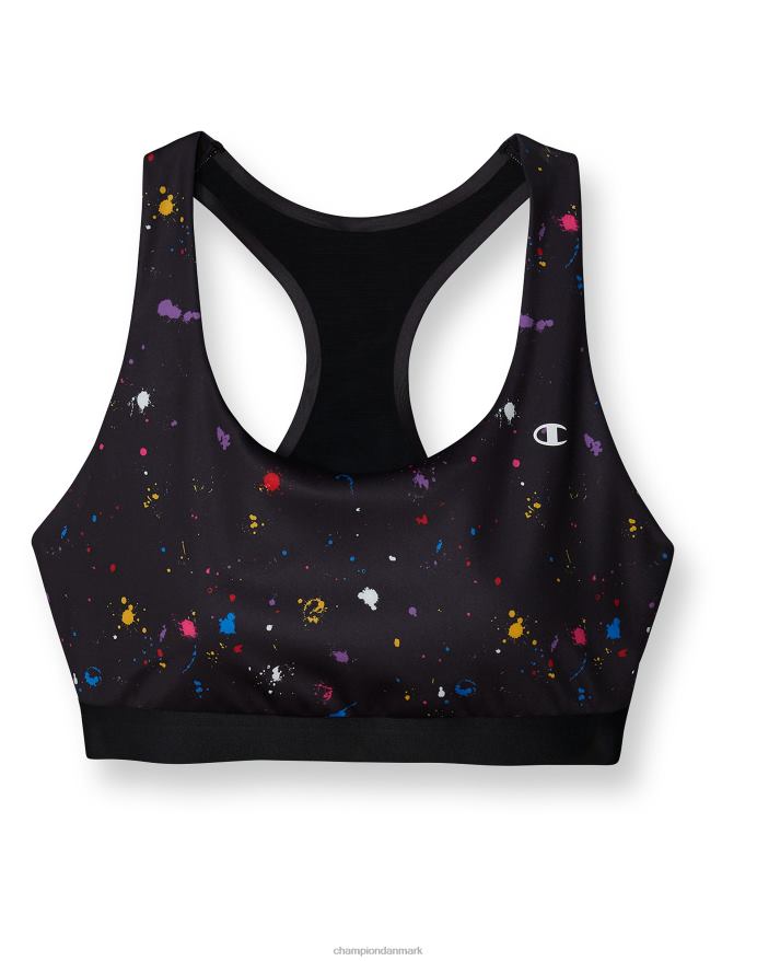 Champion absolut sports-bh-print V6J661191 sport maling splatter sort