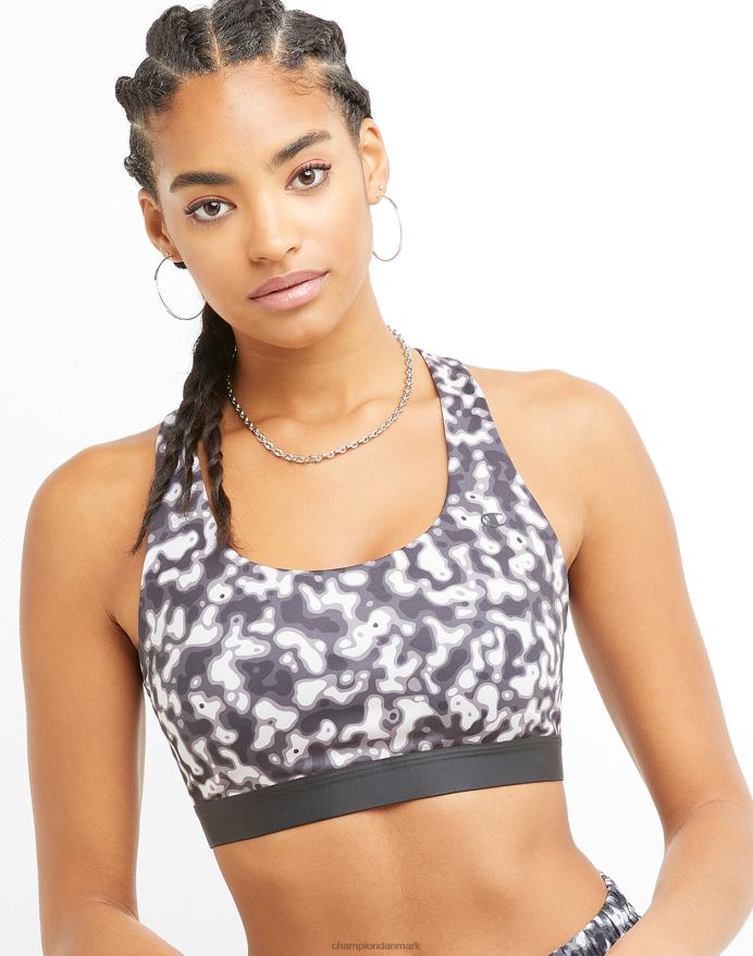 Champion absolut sports-bh-print V6J661192 plettet dyr camo neutral