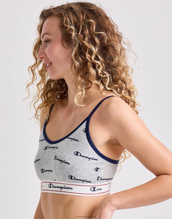 Champion arv bralette V6J661234 marineblå logo oxford print
