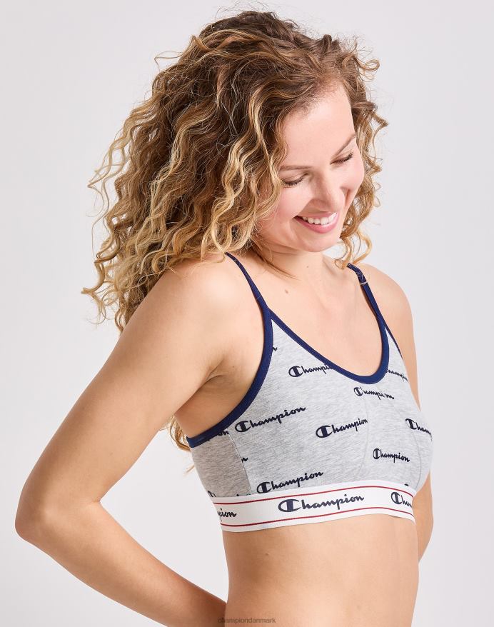 Champion arv bralette V6J661234 marineblå logo oxford print