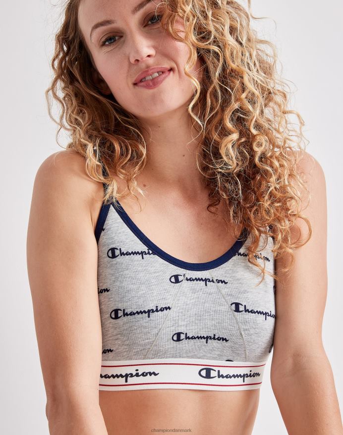 Champion arv bralette V6J661234 marineblå logo oxford print