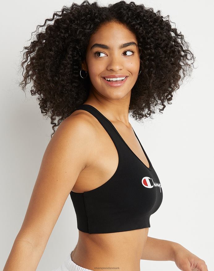Champion autentisk sports-bh klassisk script V6J661257 sort