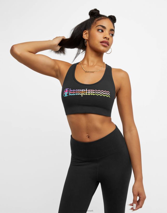 Champion autentisk sports-bh ombre waves V6J661199 sort