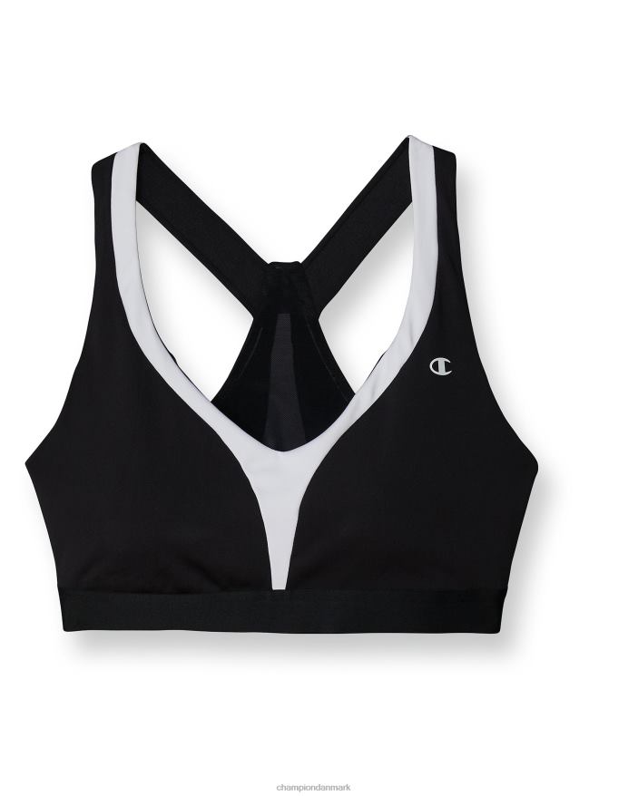 Champion den absolutte form v-hals sports bh V6J661269 sort hvid