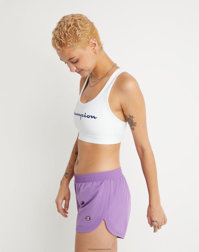 Champion den absolutte sports-bh to-farve script logo V6J661223 hvid