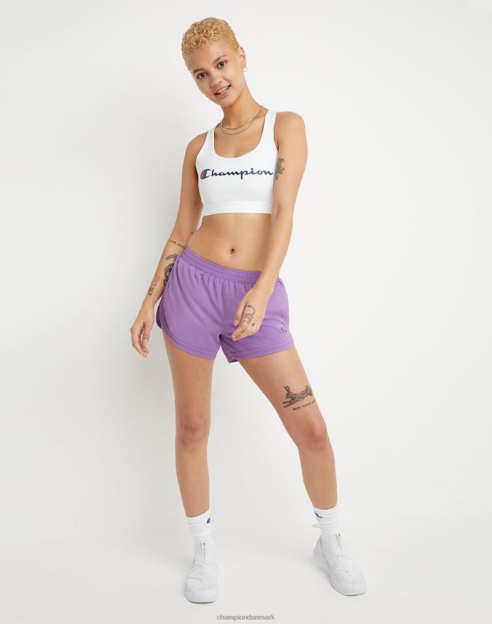 Champion den absolutte sports-bh to-farve script logo V6J661223 hvid
