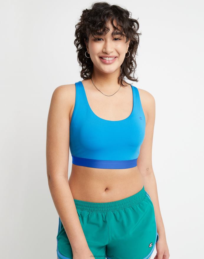 Champion den absolutte strappy sports-bh V6J661245 blue jay/dyb blændende blå