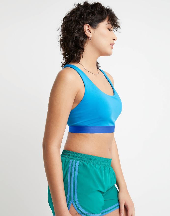 Champion den absolutte strappy sports-bh V6J661245 blue jay/dyb blændende blå