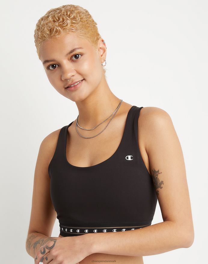 Champion det absolutte sports-bh c-logo V6J661220 sort