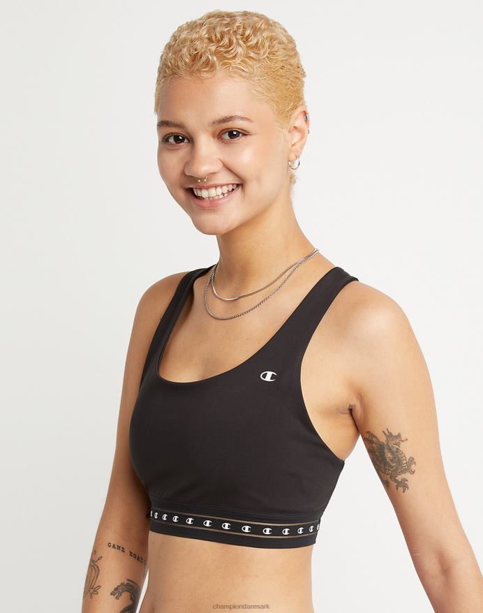 Champion det absolutte sports-bh c-logo V6J661220 sort