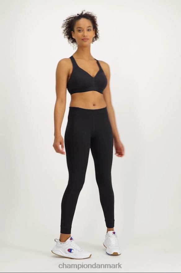 Champion det kurvede sports-bh c-logo V6J661254 oxford grå lyng/hvid/sort