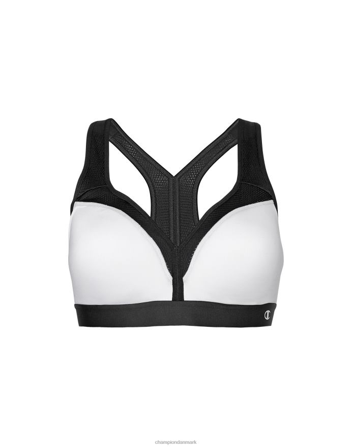 Champion det kurvede sports-bh c-logo V6J661255 hvid sort