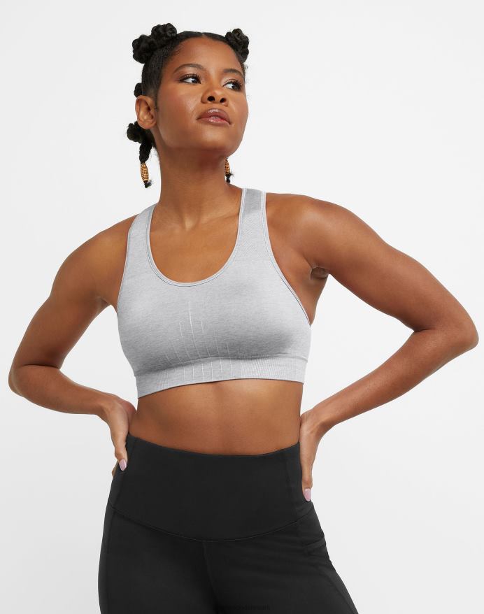 Champion infinity racerback bh c logo V6J661209 oxford grå