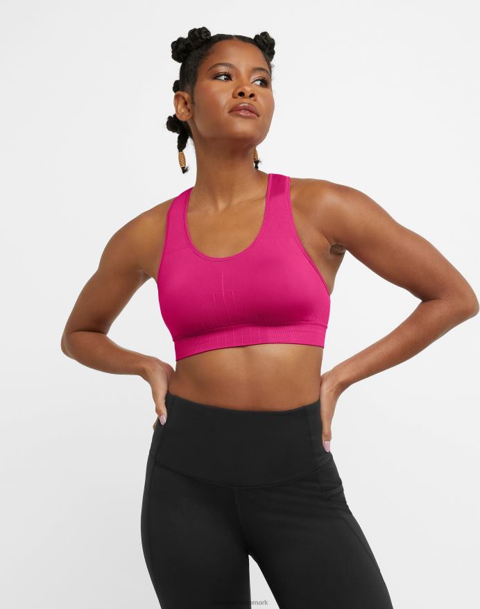 Champion infinity racerback sports-bh strikket c-logo V6J661205 fantastisk fuchsia