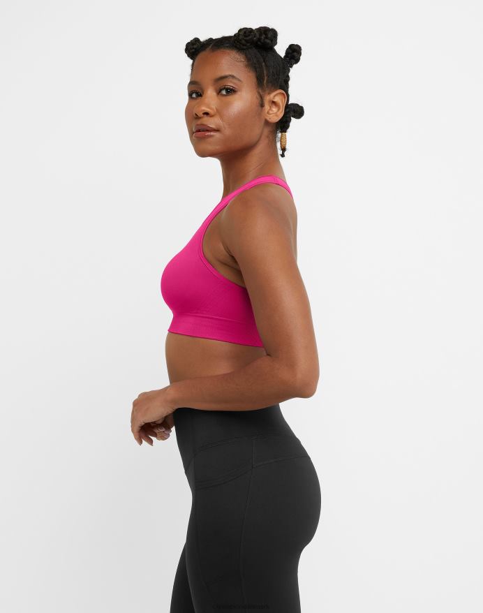 Champion infinity racerback sports-bh strikket c-logo V6J661205 fantastisk fuchsia