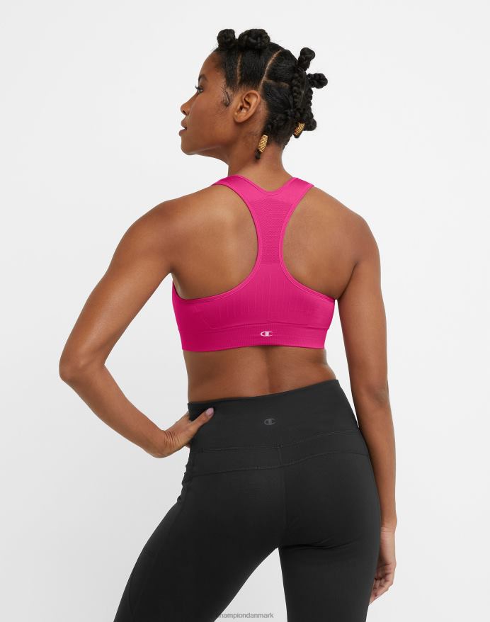 Champion infinity racerback sports-bh strikket c-logo V6J661205 fantastisk fuchsia
