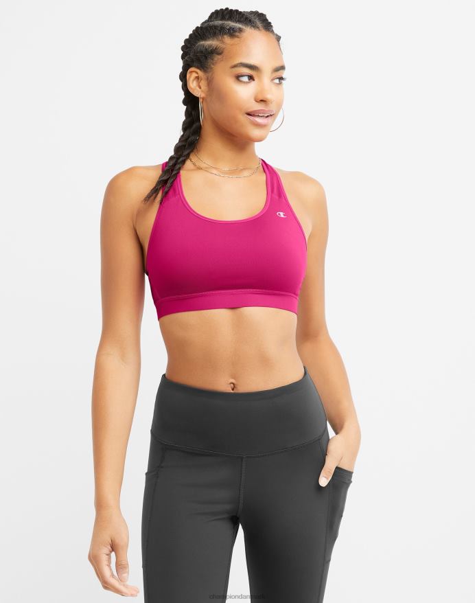Champion kompression sports bh reflekterende c logo V6J661182 fantastisk fuchsia
