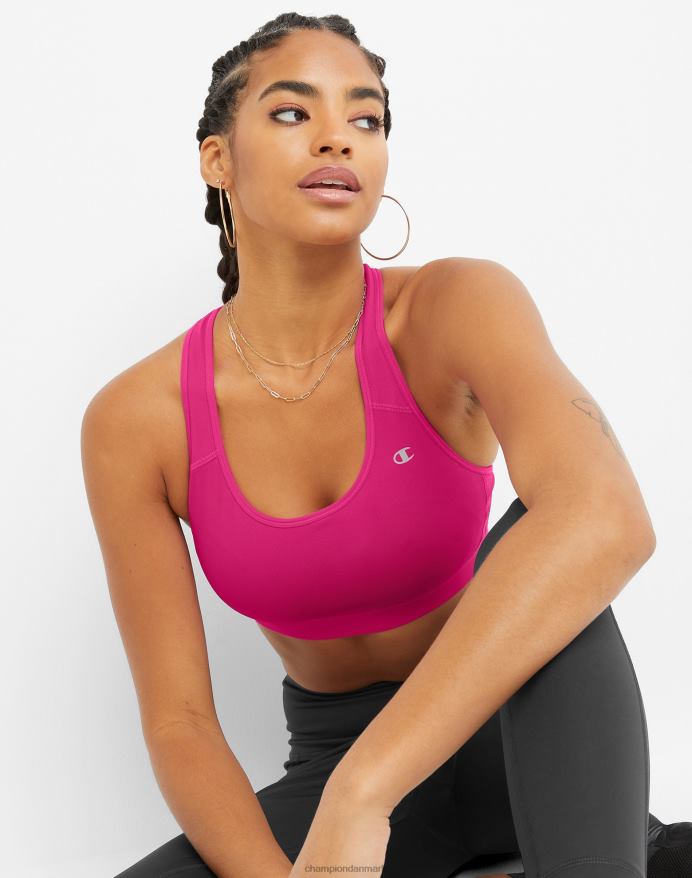 Champion kompression sports bh reflekterende c logo V6J661182 fantastisk fuchsia