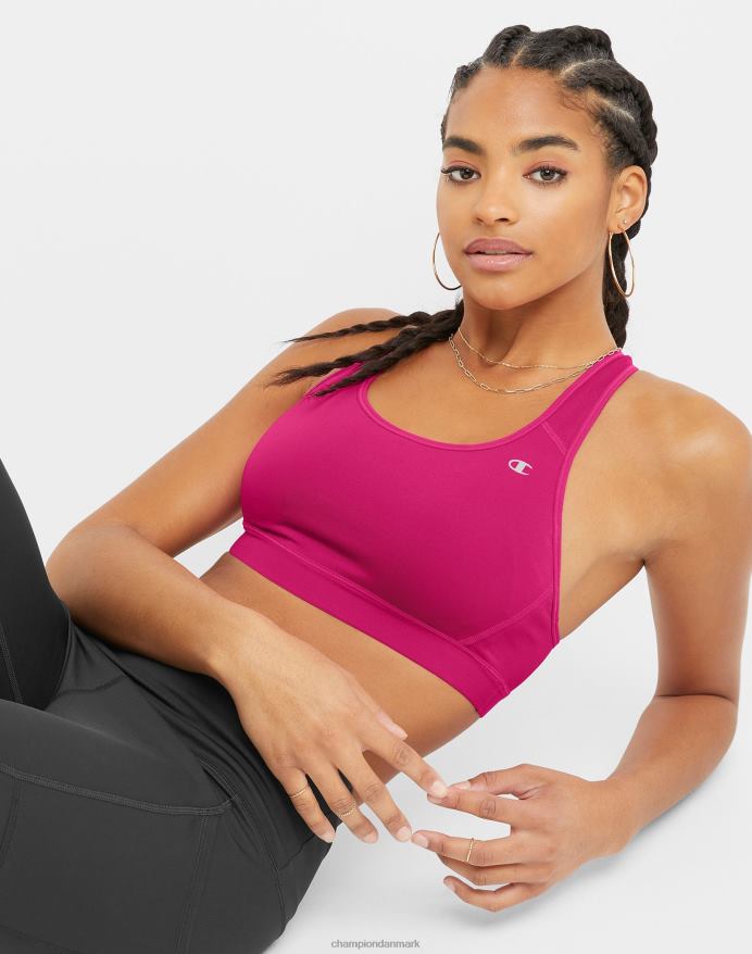 Champion kompression sports bh reflekterende c logo V6J661182 fantastisk fuchsia