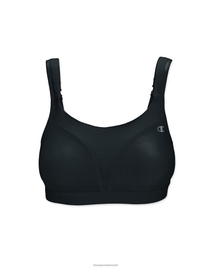 Champion spot comfort fuld støtte bh c logo V6J661185 sort