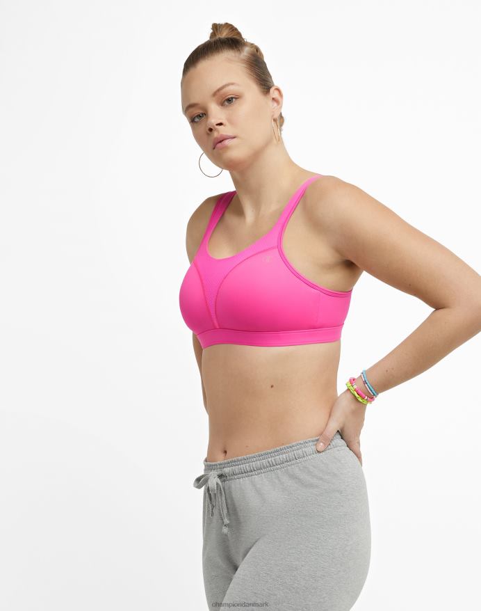 Champion spot comfort fuld støtte bh c logo V6J661189 pinksicle