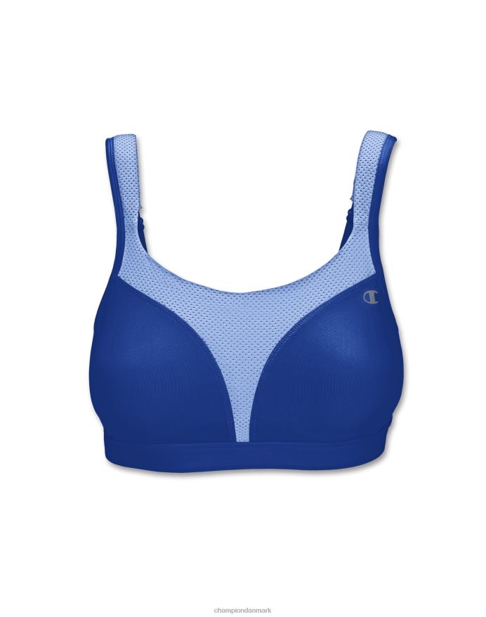 Champion spot comfort fuld støtte bh c logo V6J661190 surf på nettet/havfronten blå