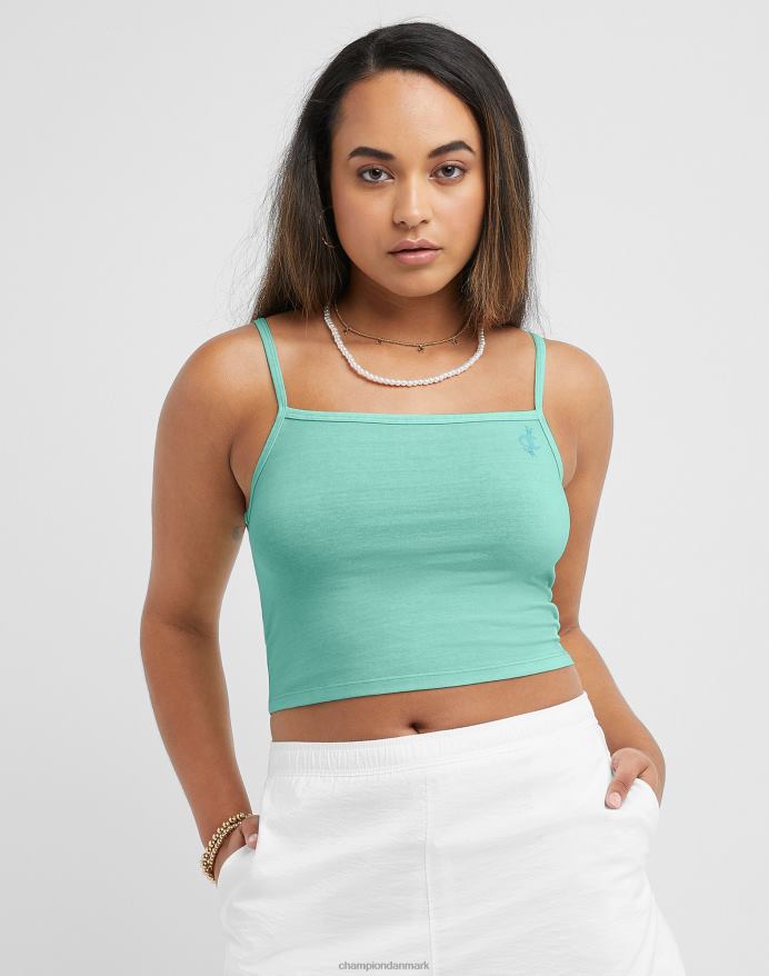 Champion beskåret cami sommerfugl grafisk mintgrøn V6J661346 solfarve ren mynte