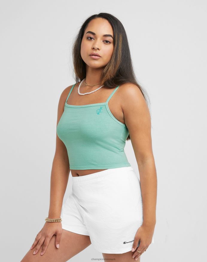 Champion beskåret cami sommerfugl grafisk mintgrøn V6J661346 solfarve ren mynte