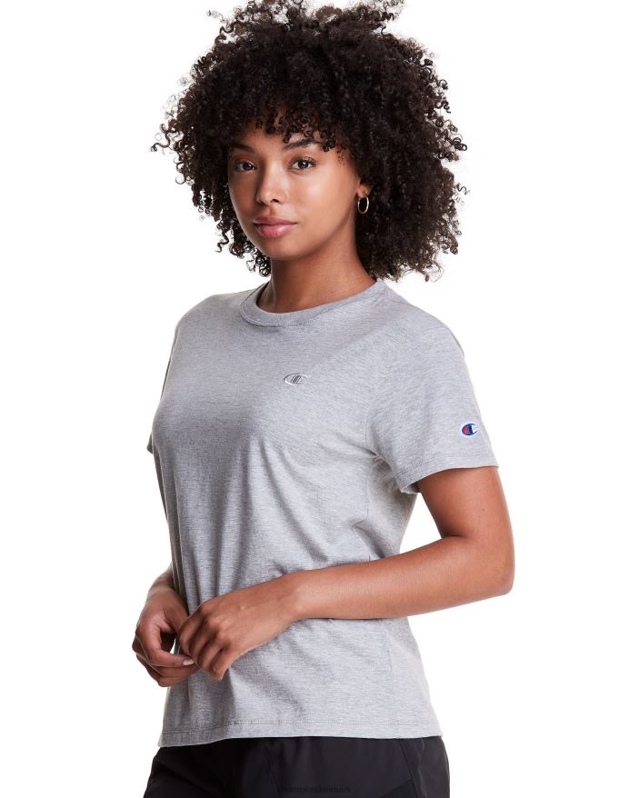 Champion klassisk T-shirt broderet c-logo V6J662046 oxford grå