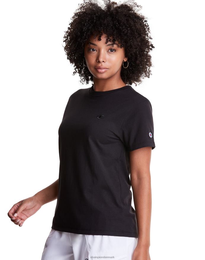 Champion klassisk T-shirt broderet c-logo V6J662047 sort