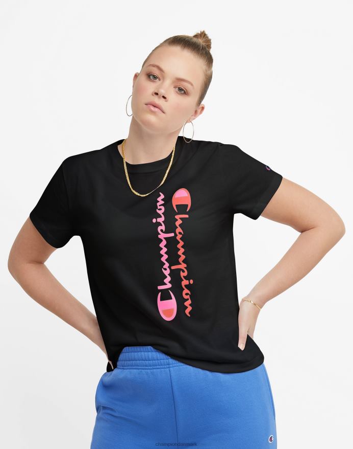Champion klassisk grafisk t-shirt spejlvendt script V6J661359 sort