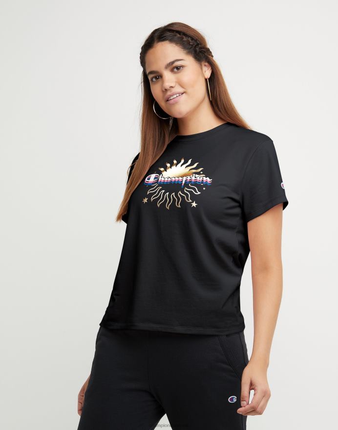 Champion klassisk grafisk tee folie sol V6J661370 sort
