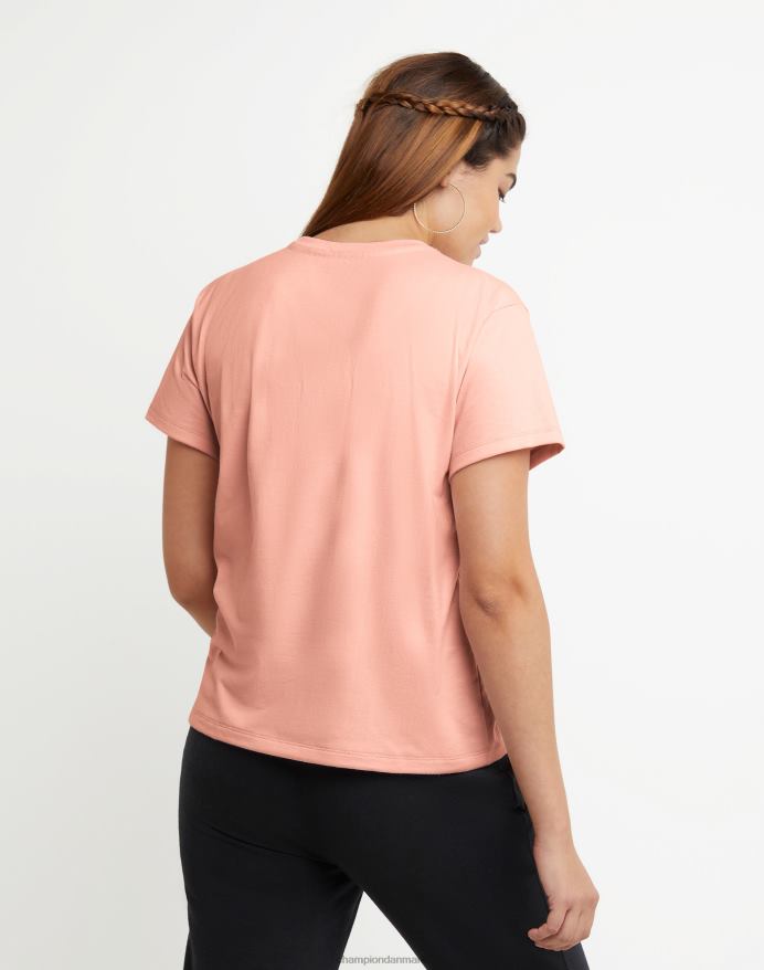 Champion klassisk grafisk tee folie sol V6J661371 lyserød stjerne