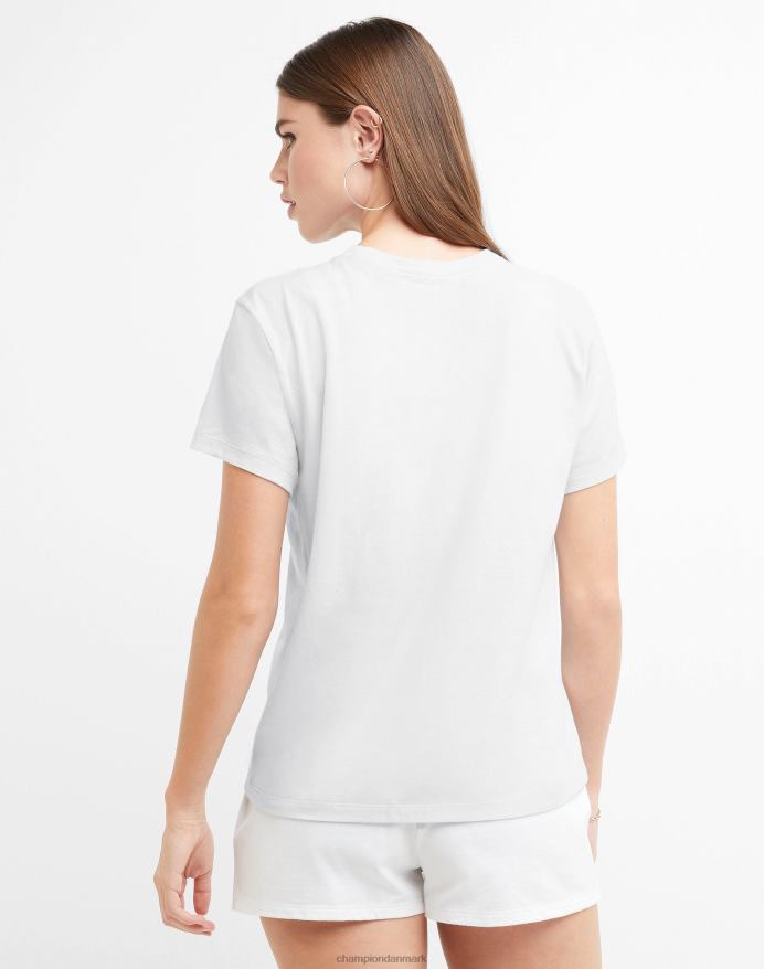 Champion klassisk grafisk tee script folie solbølge V6J661369 hvid