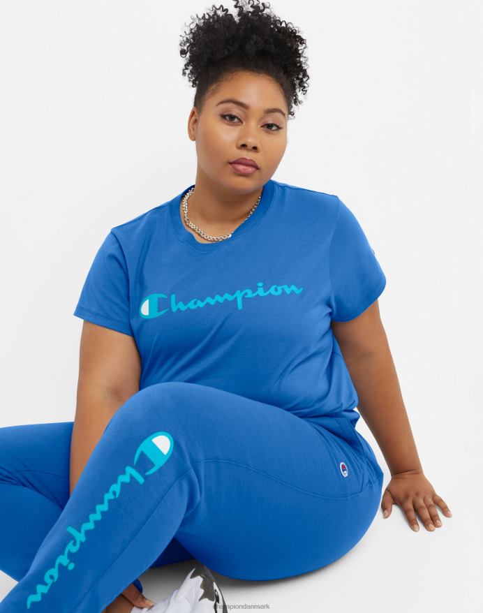 Champion klassisk grafisk tee script logo (plus størrelse) V6J661387 odyssé