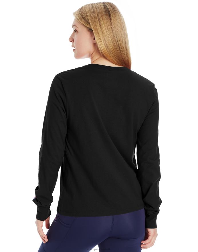 Champion klassisk langærmet t-shirt script logo V6J662067 sort