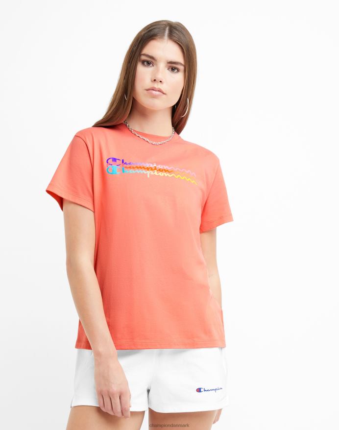 Champion klassisk t-shirt ombre wave V6J661349 sukker fersken