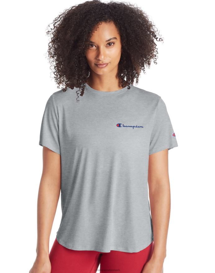Champion klassisk t-shirt script logo V6J662059 oxford grå