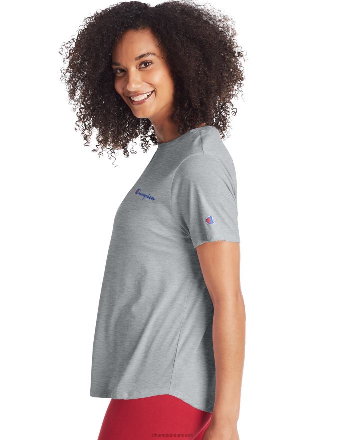 Champion klassisk t-shirt script logo V6J662059 oxford grå