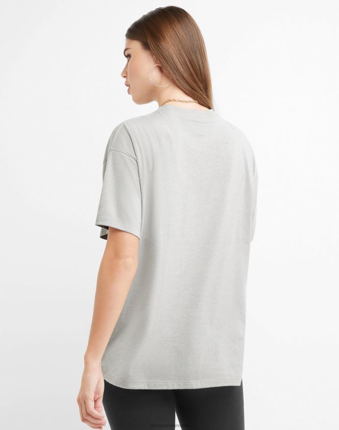 Champion klassiske løse tee wave-logoer over ca V6J662049 oxford grå