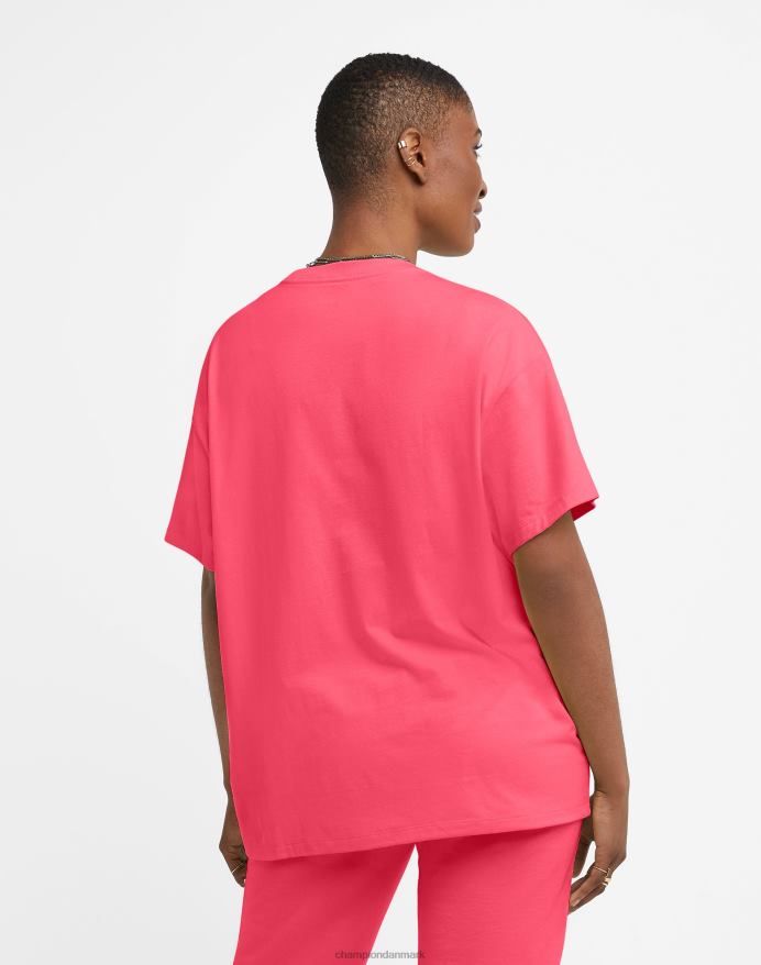 Champion klassiske løse tee wave-logoer over ca V6J662050 glad pink