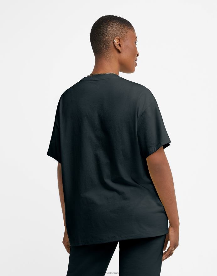 Champion klassiske løse tee wave-logoer over ca V6J662051 sort