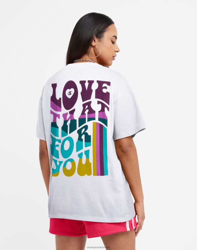Champion oversize t-shirt elsker det for dig V6J661395 hvid