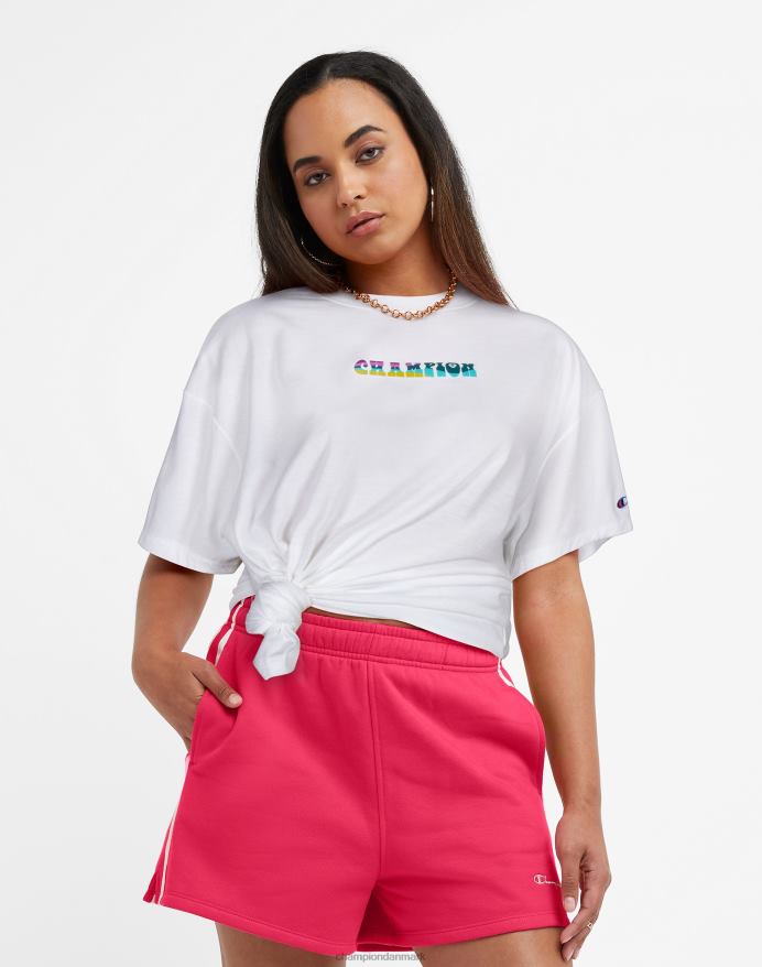 Champion oversize t-shirt elsker det for dig V6J661395 hvid