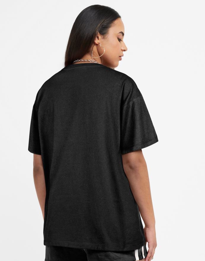 Champion oversized jersey t-shirt blomstergrafik V6J661338 sort