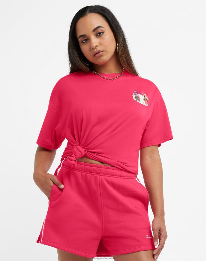 Champion oversized jersey t-shirt have c logo V6J661339 patrulje rød