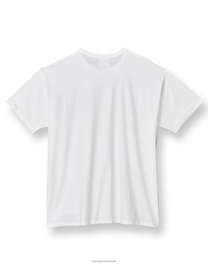 Champion oversized t-shirt rhinestone script logo V6J662033 hvid